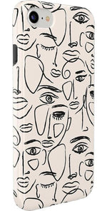 We're All Human | Minimal Face Art Case iPhone Case get.casely