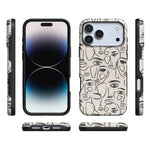 We're All Human | Minimal Face Art Case iPhone Case get.casely 