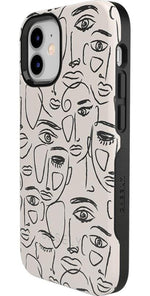 We're All Human | Minimal Face Art Case iPhone Case get.casely