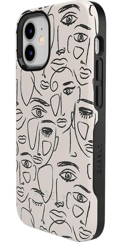We're All Human | Minimal Face Art Case iPhone Case get.casely