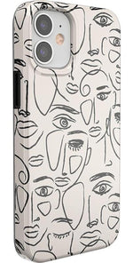 We're All Human | Minimal Face Art Case iPhone Case get.casely