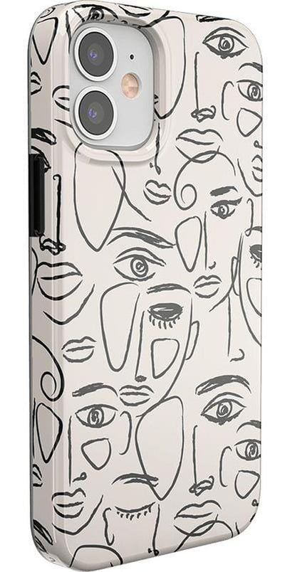 We're All Human | Minimal Face Art Case iPhone Case get.casely