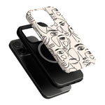 We're All Human | Minimal Face Art Case iPhone Case get.casely 