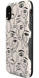 We're All Human | Minimal Face Art Case iPhone Case get.casely