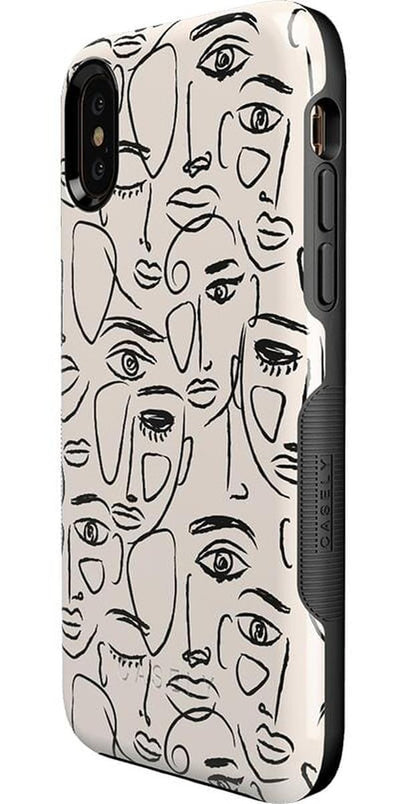 We're All Human | Minimal Face Art Case iPhone Case get.casely