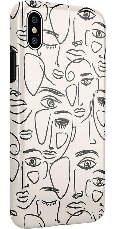We're All Human | Minimal Face Art Case iPhone Case get.casely