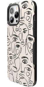 We're All Human | Minimal Face Art Case iPhone Case get.casely