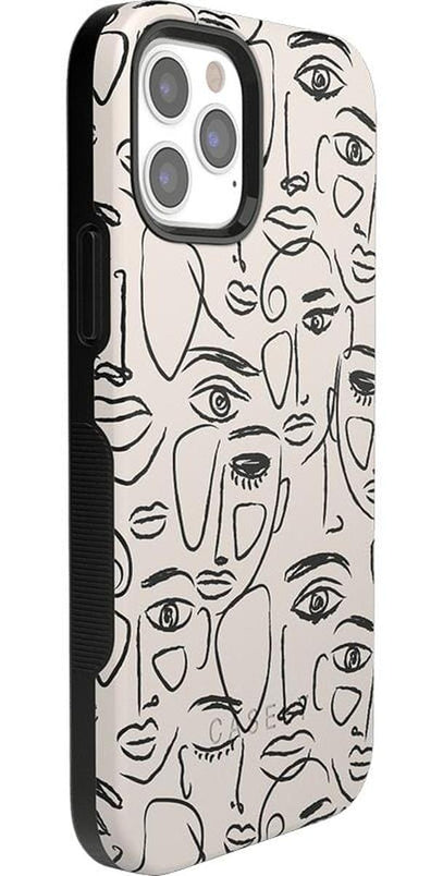 We're All Human | Minimal Face Art Case iPhone Case get.casely