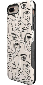We're All Human | Minimal Face Art Case iPhone Case get.casely