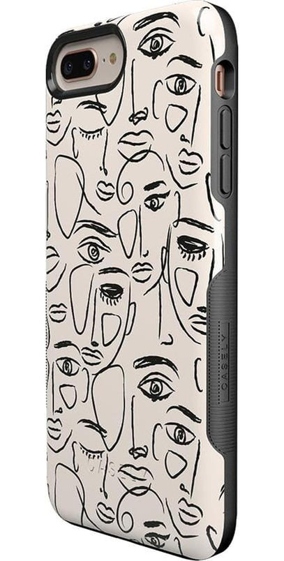 We're All Human | Minimal Face Art Case iPhone Case get.casely