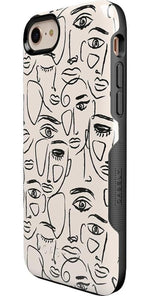 We're All Human | Minimal Face Art Case iPhone Case get.casely
