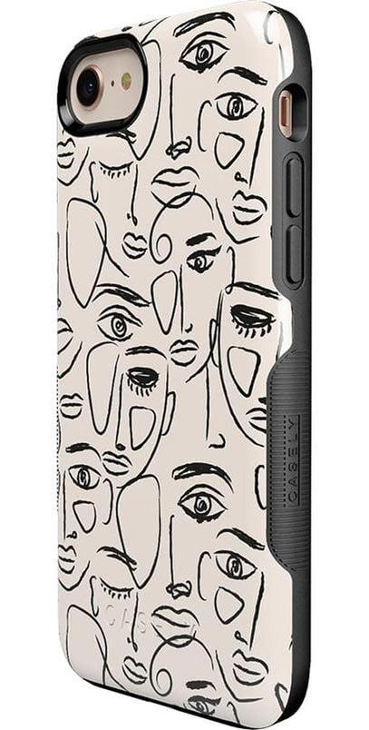 We're All Human | Minimal Face Art Case iPhone Case get.casely