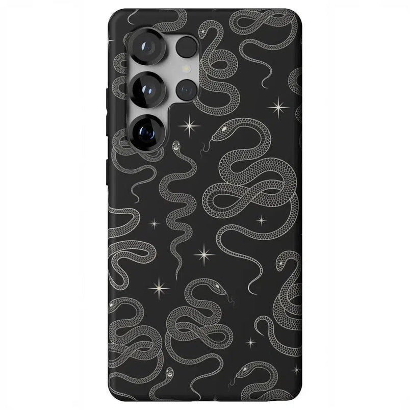 We're Ready For It | Black Serpent Case Phone Case Casetry Essential + MagSafe® Galaxy S25 Ultra