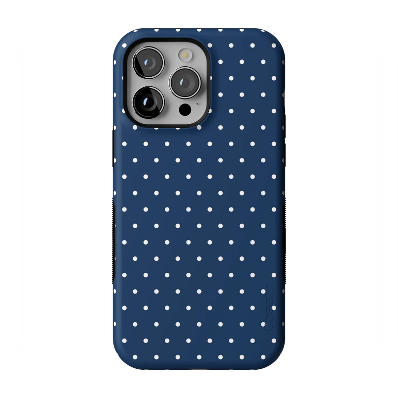 On the Dot | Navy Polka Dot Case