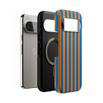 Go New York | Blue & Orange Stripes Case