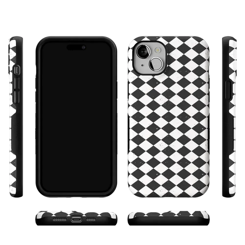 Salem's Hex | Black & White Checkered Case