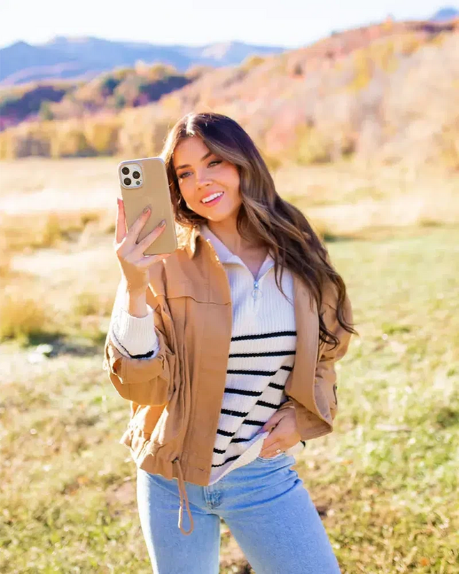 White Oak | Taupe Enchanted Shimmer Case iPhone Case get.casely 