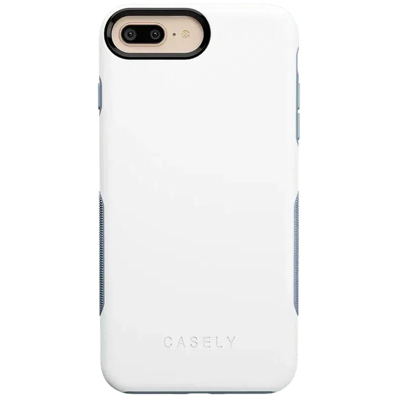 White on Light Blue | Ultra-Protective Bold Case iPhone Case get.casely Bold iPhone 6/7/8 Plus 