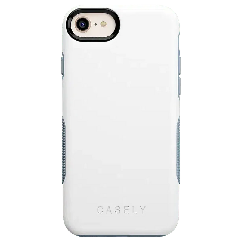 White on Light Blue | Ultra-Protective Bold Case iPhone Case get.casely Bold iPhone 6/7/8 