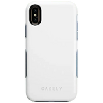 White on Light Blue | Ultra-Protective Bold Case iPhone Case get.casely Bold iPhone X / XS 