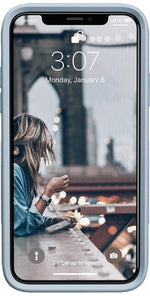 White on Light Blue iPhone Case get.casely 