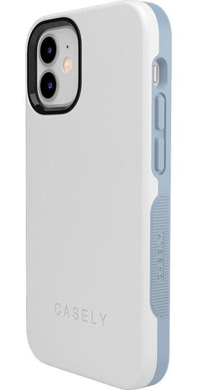 White on Light Blue iPhone Case get.casely 