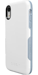 White on Light Blue iPhone Case get.casely 