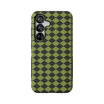 Wicked Hex | Green Checkered Case Phone Case get.casely Bold Flex + MagSafe® Galaxy S25 
