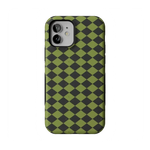 Wicked Hex | Green Checkered Case Phone Case get.casely Bold Flex + MagSafe® iPhone 12 Mini 