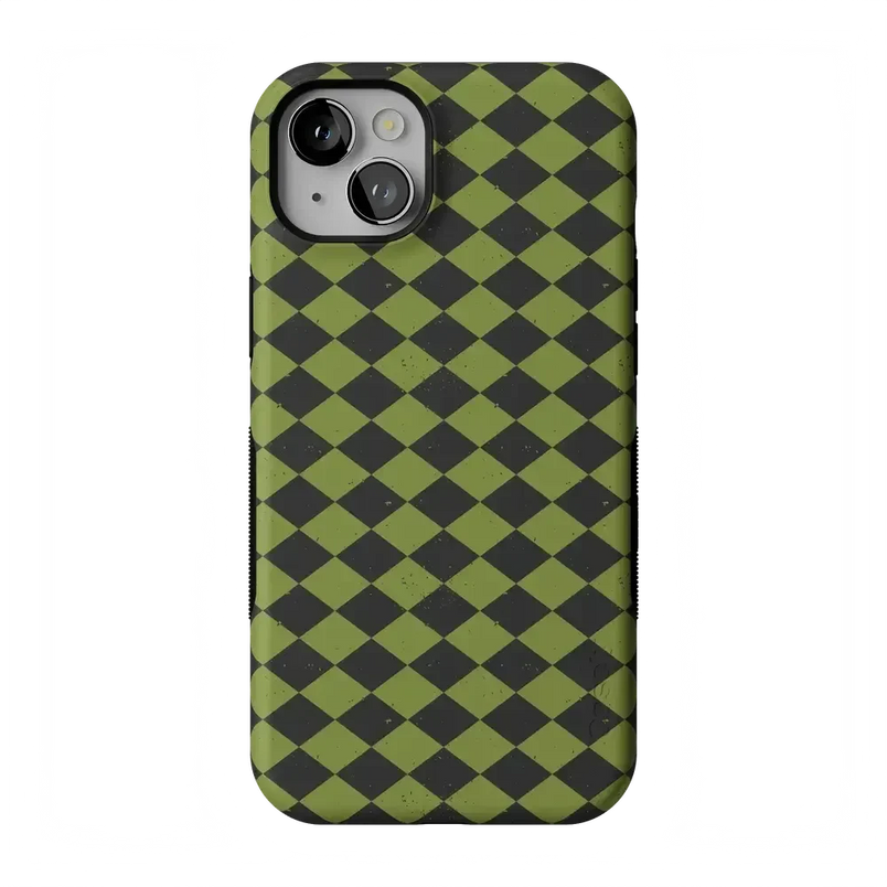 Wicked Hex | Green Checkered Case Phone Case get.casely Bold Flex + MagSafe® iPhone 14 Plus 