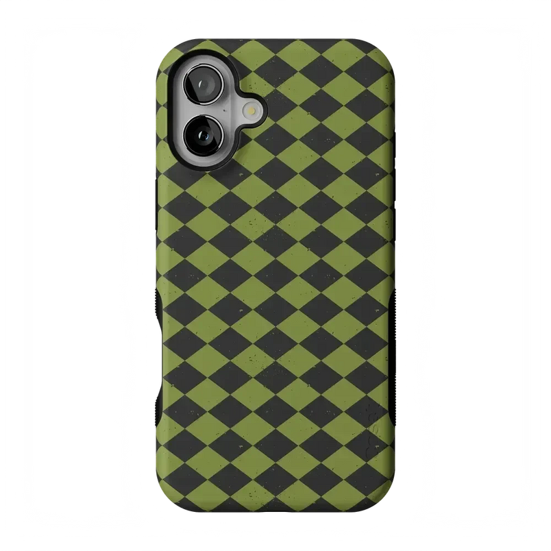 Wicked Hex | Green Checkered Case Phone Case get.casely Bold Flex + MagSafe® iPhone 17 