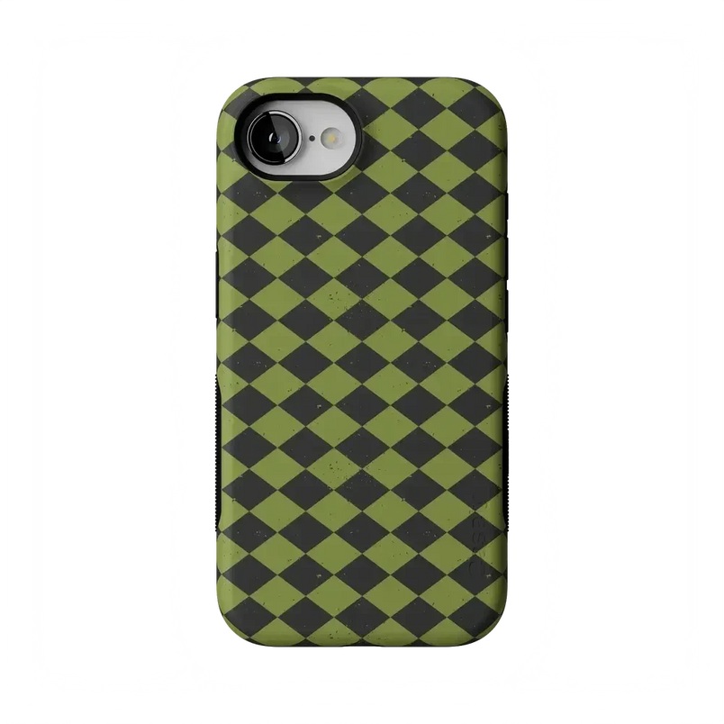Wicked Hex | Green Checkered Case Phone Case get.casely Bold Flex + MagSafe® iPhone 17e 