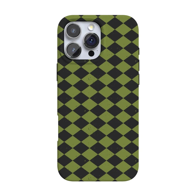Wicked Hex | Green Checkered Case Phone Case get.casely Classic + MagSafe® iPhone 16 Pro Max 