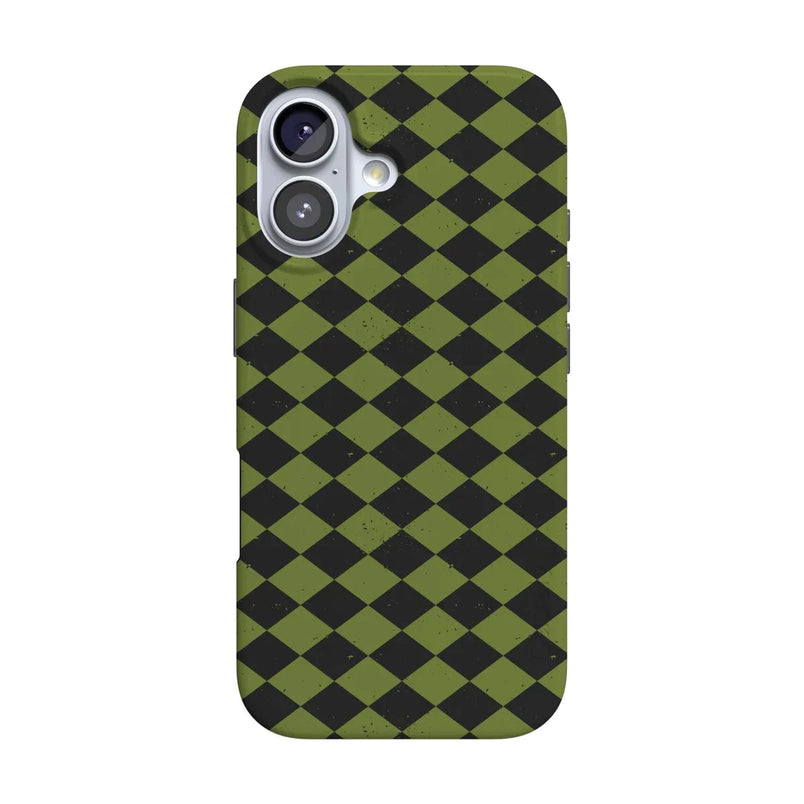 Wicked Hex | Green Checkered Case Phone Case get.casely Classic + MagSafe® iPhone 17 