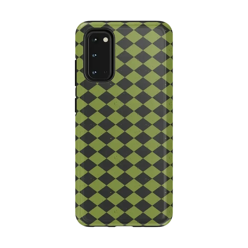 Wicked Hex | Green Checkered Case Phone Case get.casely Essential Galaxy S20 