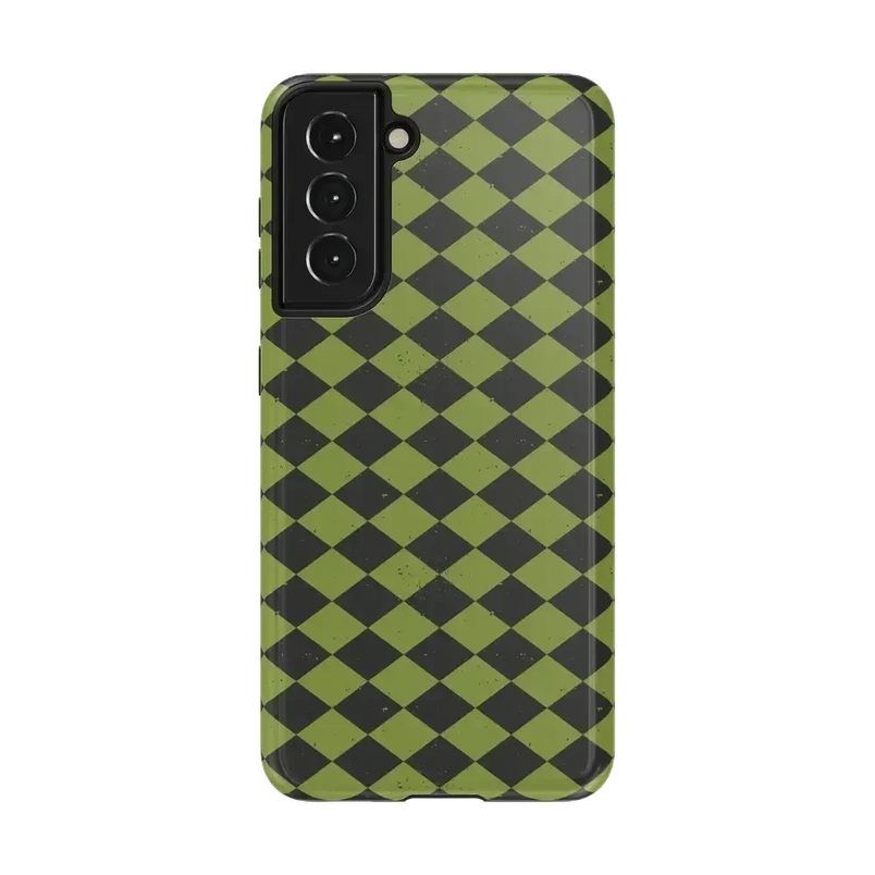 Wicked Hex | Green Checkered Case Phone Case get.casely Essential Galaxy S21 
