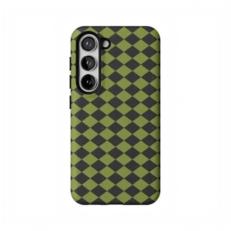Wicked Hex | Green Checkered Case Phone Case get.casely Essential Galaxy S23 