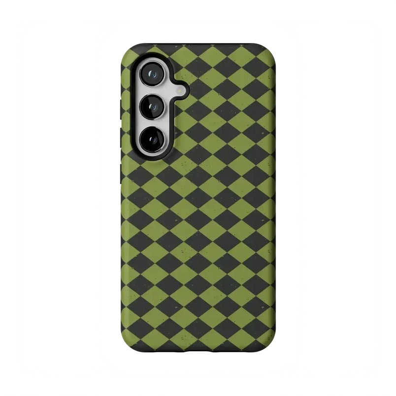 Wicked Hex | Green Checkered Case Phone Case get.casely Essential Galaxy S24 
