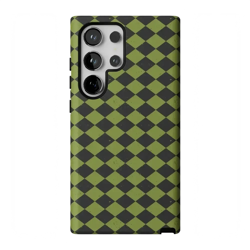 Wicked Hex | Green Checkered Case Phone Case get.casely Essential Galaxy S24 Ultra 