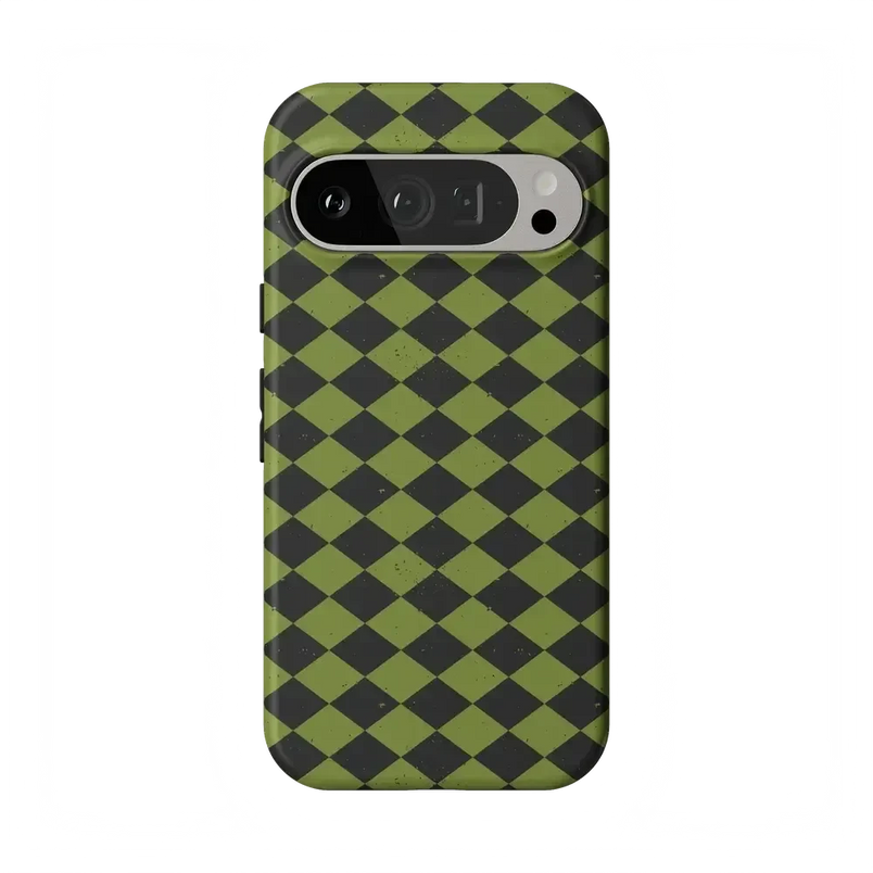 Wicked Hex | Green Checkered Case Phone Case get.casely Essential Google Pixel 9 Pro 