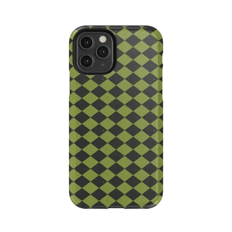 Wicked Hex | Green Checkered Case Phone Case get.casely Essential iPhone 11 Pro 