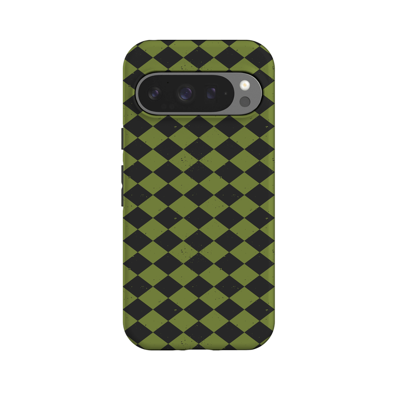 Wicked Hex | Green Checkered Case Phone Case get.casely Essential + MagSafe® Google Pixel 10 Pro 