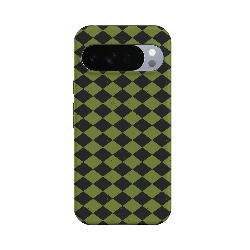 Wicked Hex | Green Checkered Case Phone Case get.casely Essential + MagSafe® Google Pixel 10 Pro XL 