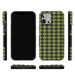 Wicked Hex | Green Checkered Case Phone Case get.casely 