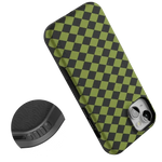 Wicked Hex | Green Checkered Case Phone Case get.casely 