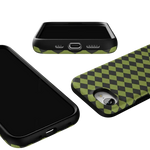 Wicked Hex | Green Checkered Case Phone Case get.casely 