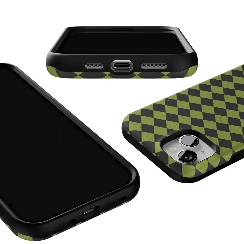 Wicked Hex | Green Checkered Case Phone Case get.casely 