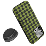 Wicked Hex | Green Checkered Case Phone Case get.casely 