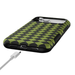 Wicked Hex | Green Checkered Case Phone Case get.casely 