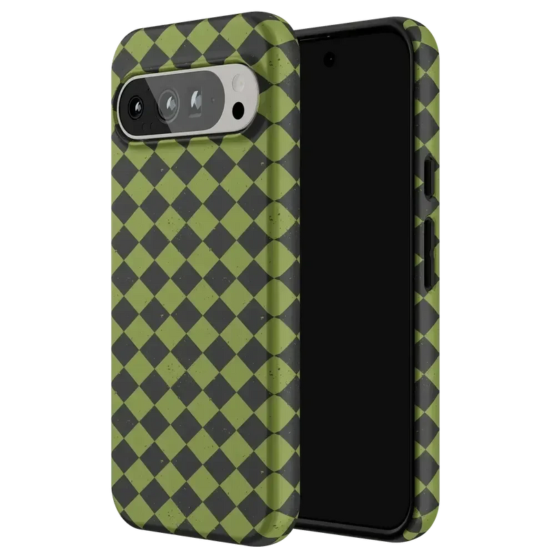 Wicked Hex | Green Checkered Case Phone Case get.casely 